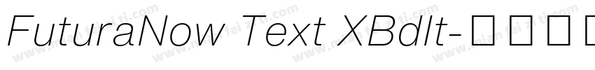 FuturaNow Text XBdIt字体转换